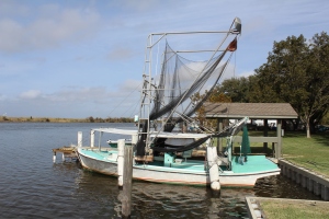 The shrimp boat is called a Lafitte Skiff.